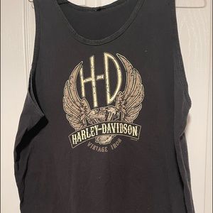 Mens Harley Davidson Sleeveless T-shirt XXL,Doerflers  , Hays, KS